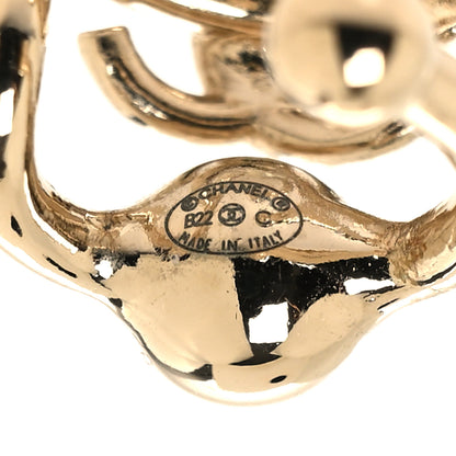 Chanel Pearl Crystal CC Single Ear Cuff Gold 3 of 3