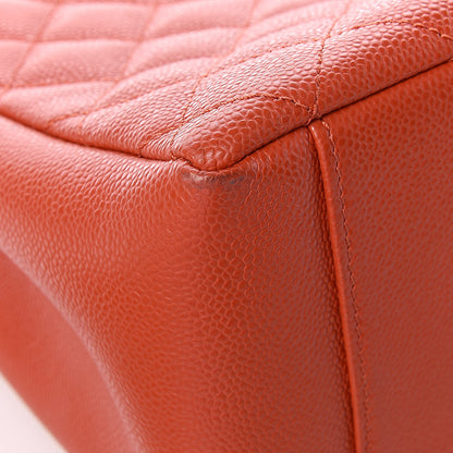 Chanel Caviar Quilted Grand Shopping Tote GST Orange 11 of 18