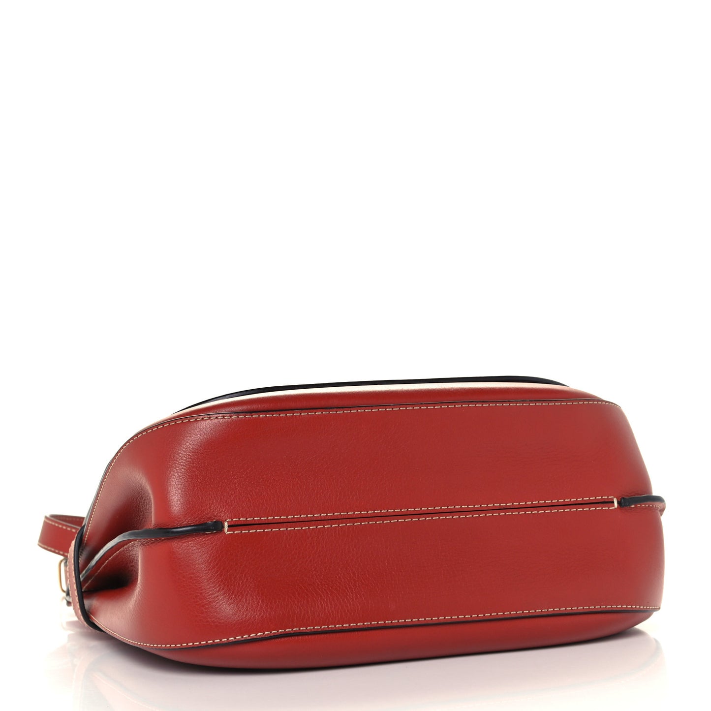 Silky Calfskin Amberley Satchel Rust