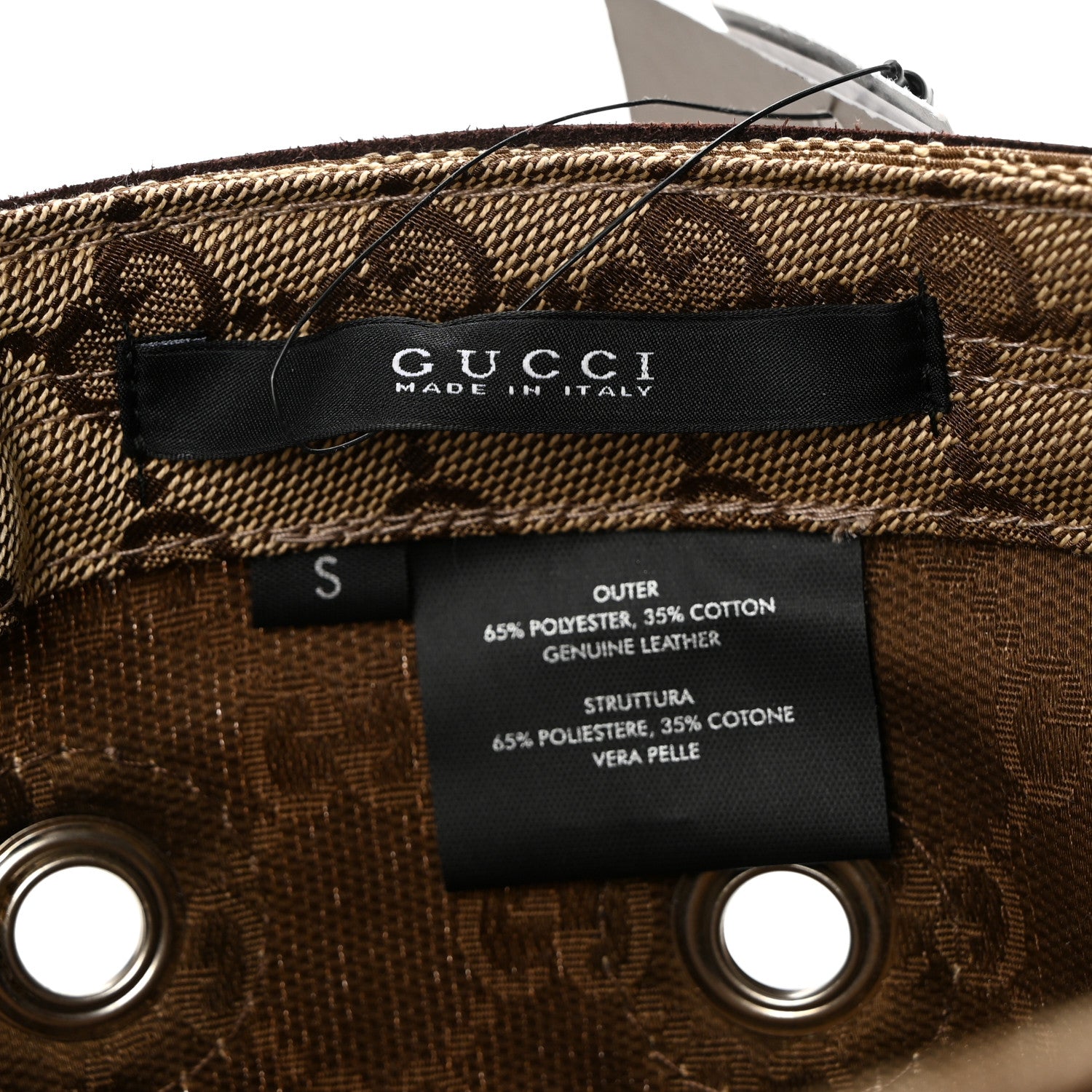 Gucci Monogram Military Hat S Brown 9 of 9