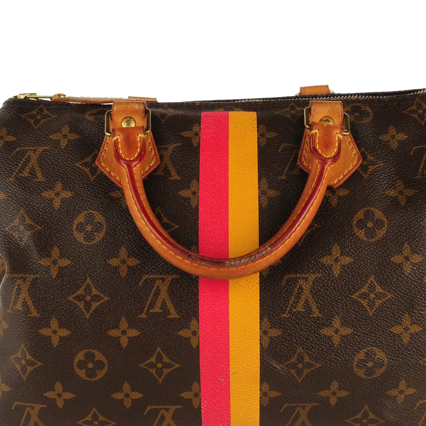 Monogram My LV Heritage Speedy 30 Fuchsia Yellow