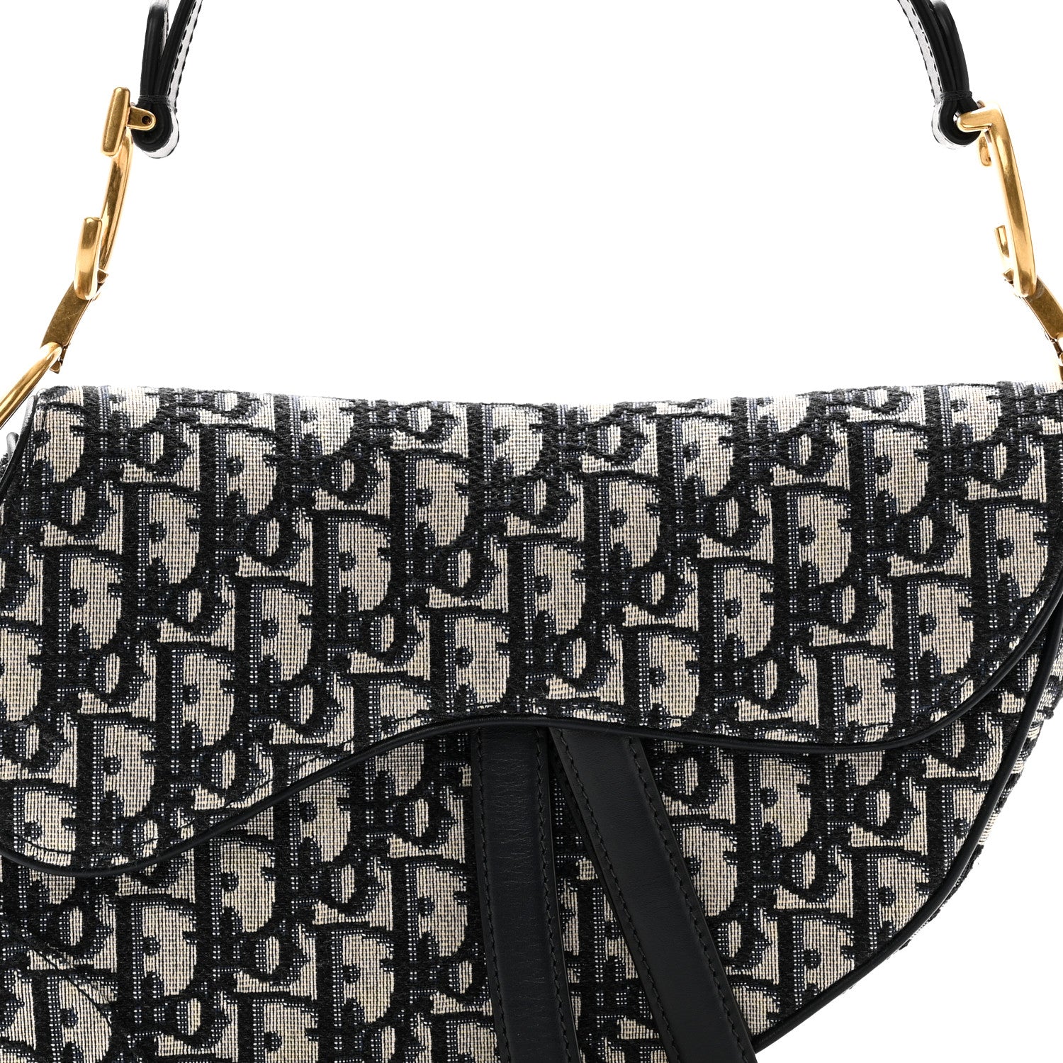 Christian Dior Oblique Saddle Bag Blue 8 of 10