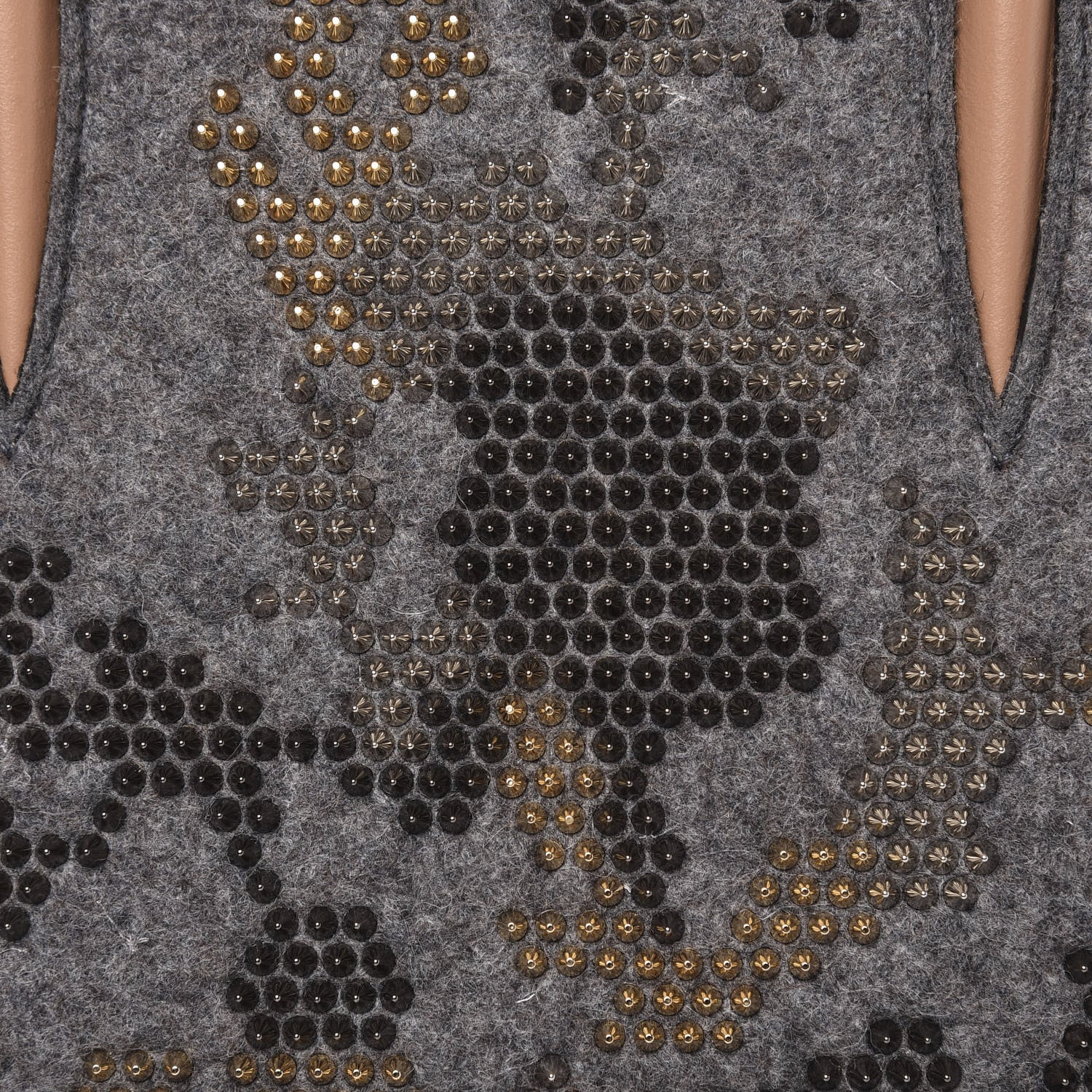 Christian Louboutin Wool Calfskin Spikes Medium Camouflage Paloma Gray 7 of 10