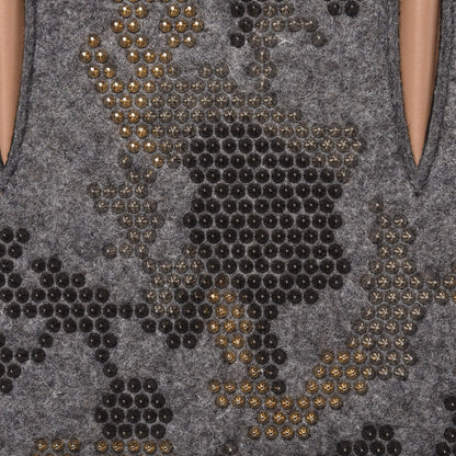 Christian Louboutin Wool Calfskin Spikes Medium Camouflage Paloma Gray 7 of 10