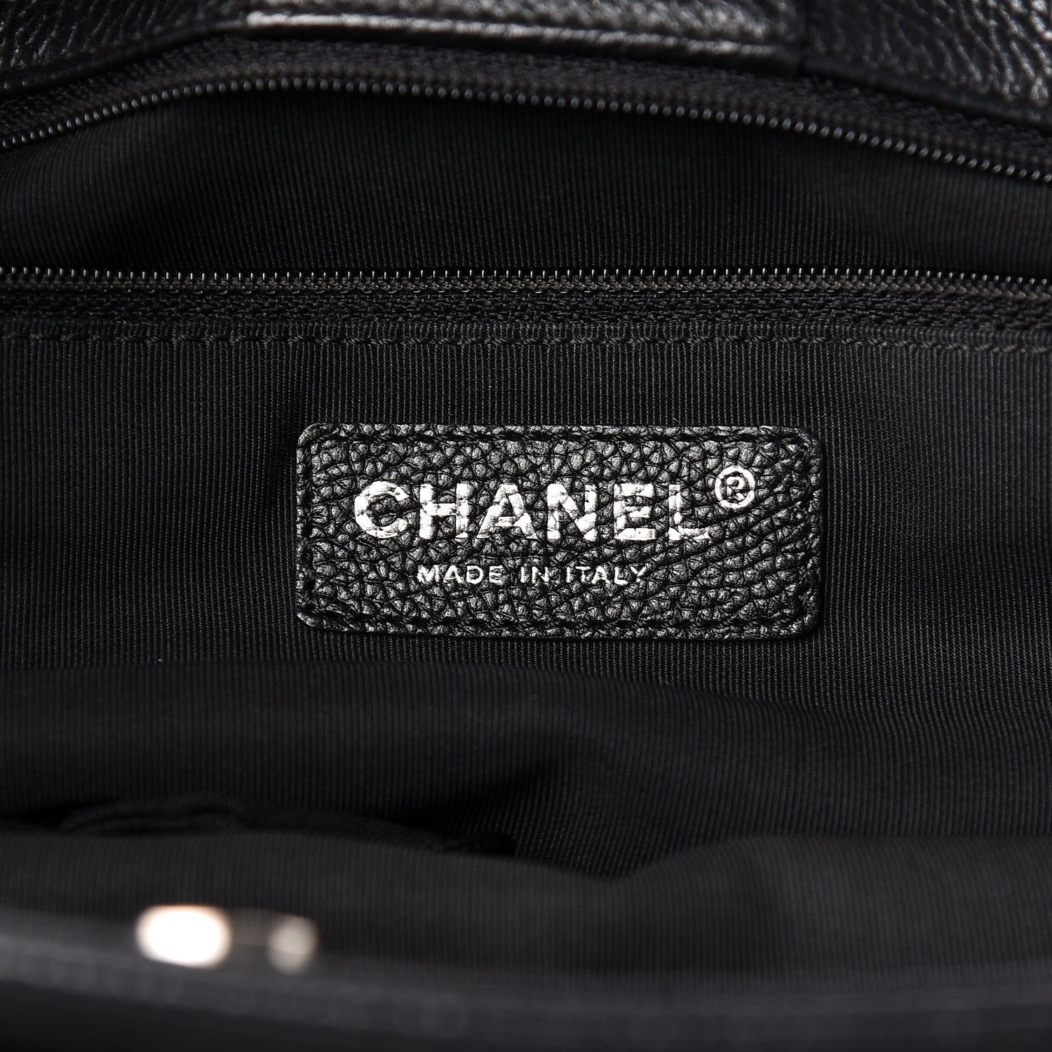 Chanel Calfskin Cerf Executive Shopper Tote Black 8 of 18