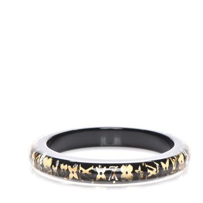 Louis Vuitton Resin Swarovski Medium Inclusion Bracelet PM Black 3 of 4