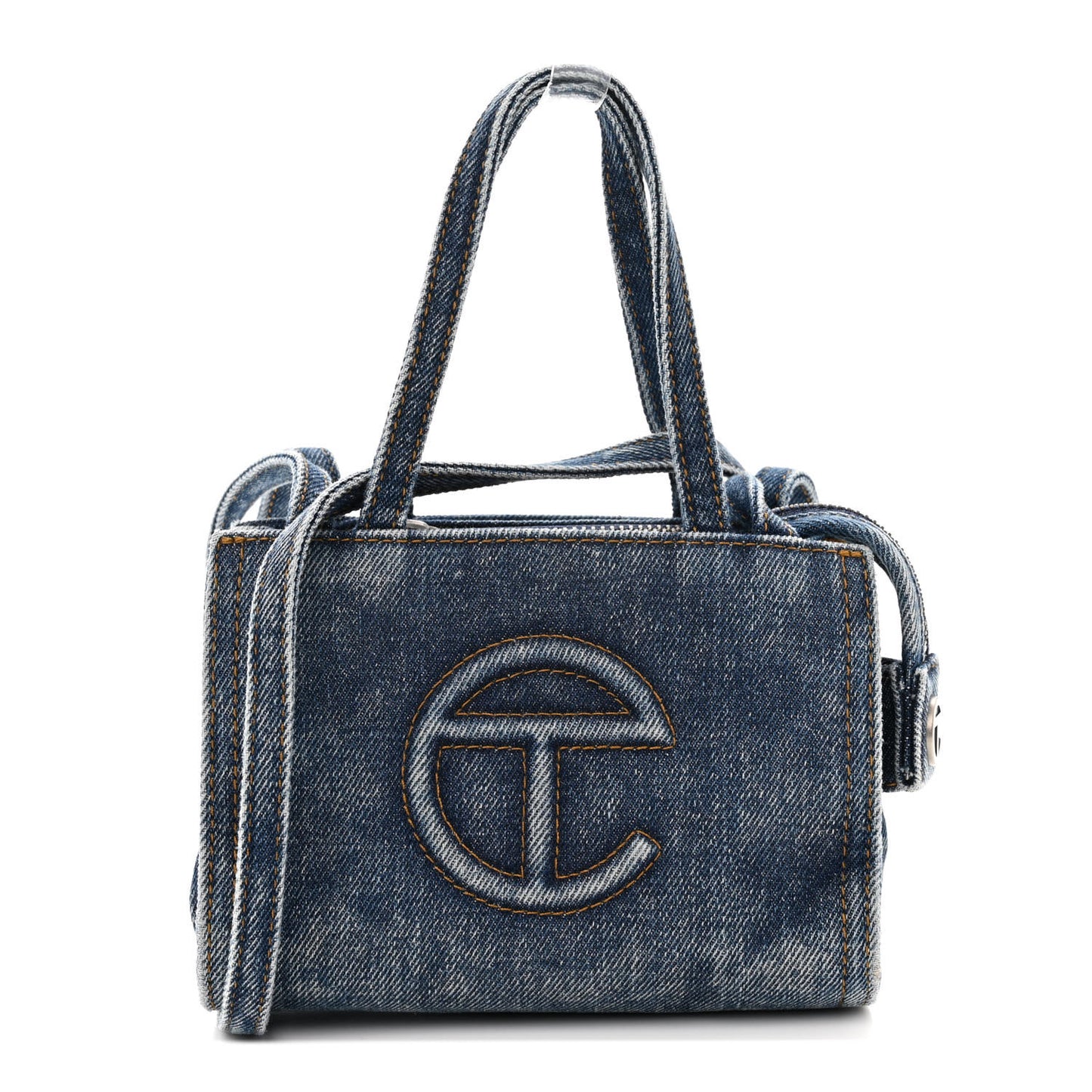 Denim Small Shopping Bag Blue