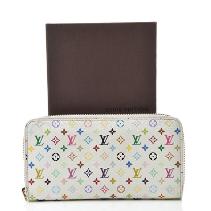 Louis Vuitton Monogram Multicolor Zippy Wallet White Orange 13 of 13