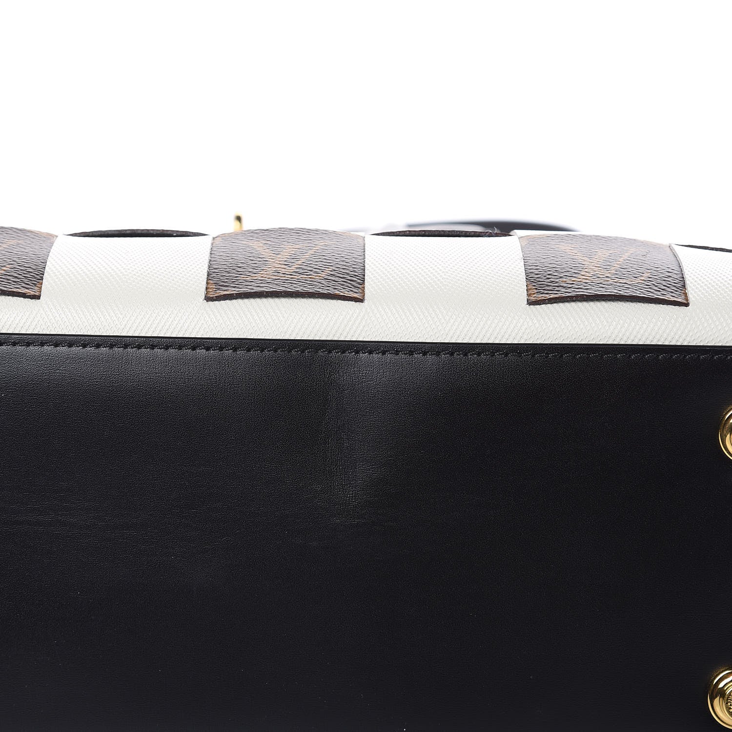 Louis Vuitton Calfskin Monogram Damier Tressage City Steamer MM Creme 11 of 15
