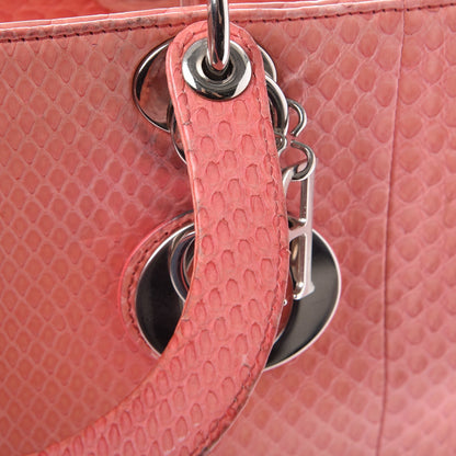 Christian Dior Python Large Lady Dior Pink 12 of 20