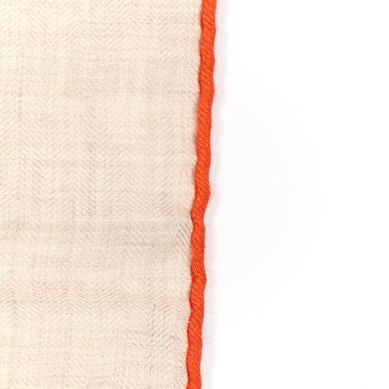 Hermes Cashmere Silk Botanica Grafica Shawl 140 Naturel Black Orange 5 of 11