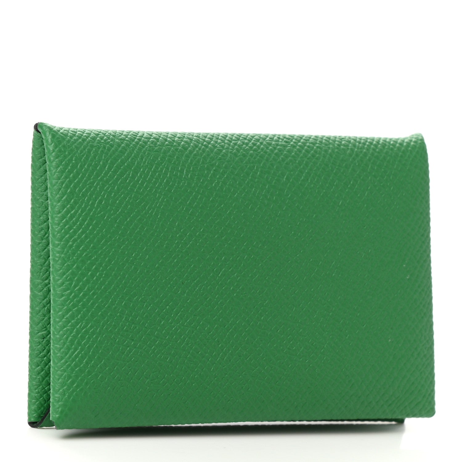 Hermes Epsom Calvi Card Case Vert Vertigo 3 of 8