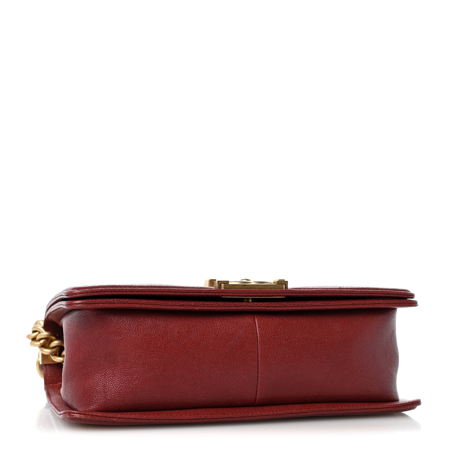 Caviar Quilted Medium Boy Flap Burgundy