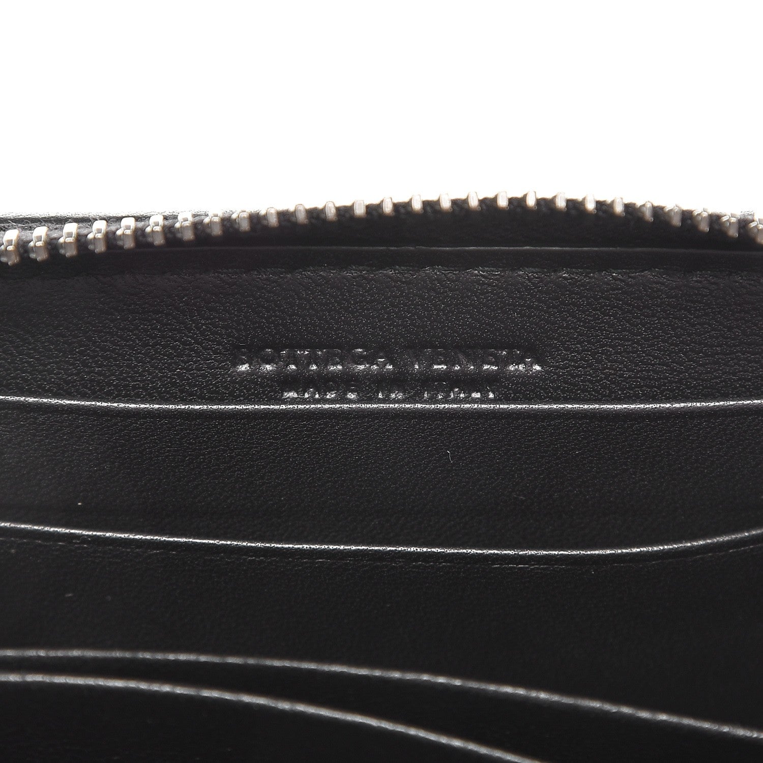Bottega Veneta Nappa Intrecciato Zip Around Coin Purse Nero Black 6 of 8