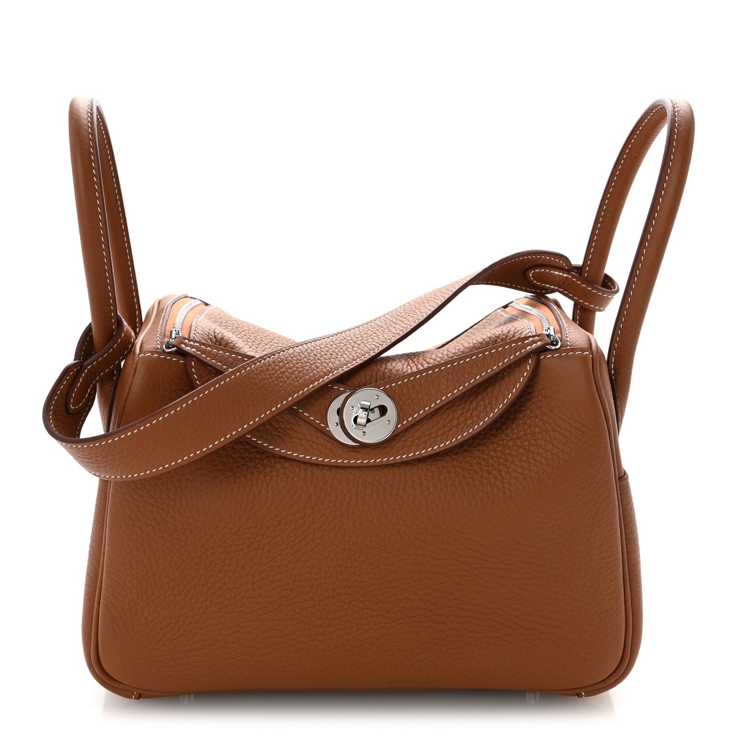 Hermes Taurillon Clemence Lindy 26 Gold 1 of 11