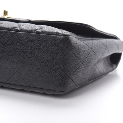 Chanel Caviar Quilted Jumbo Single Flap Black 10 of 10