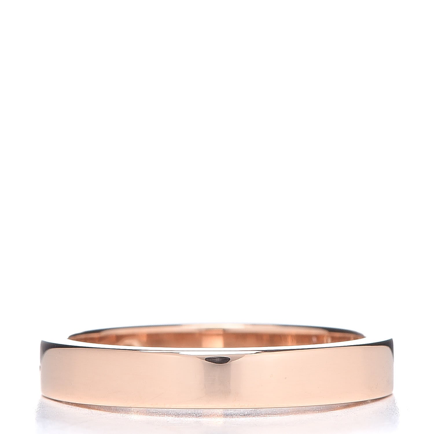 Cartier 18K Pink Gold Diamond 4mm C De Wedding Band Ring 48 4.5 3 of 5