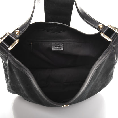 Gucci Monogram Large New Ladies Web Hobo Black 5 of 10