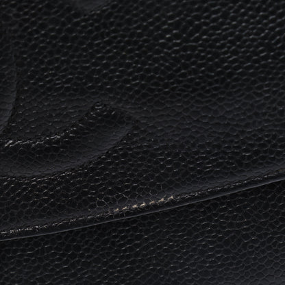 Chanel Caviar Timeless CC Wallet On Chain WOC Black 18 of 18