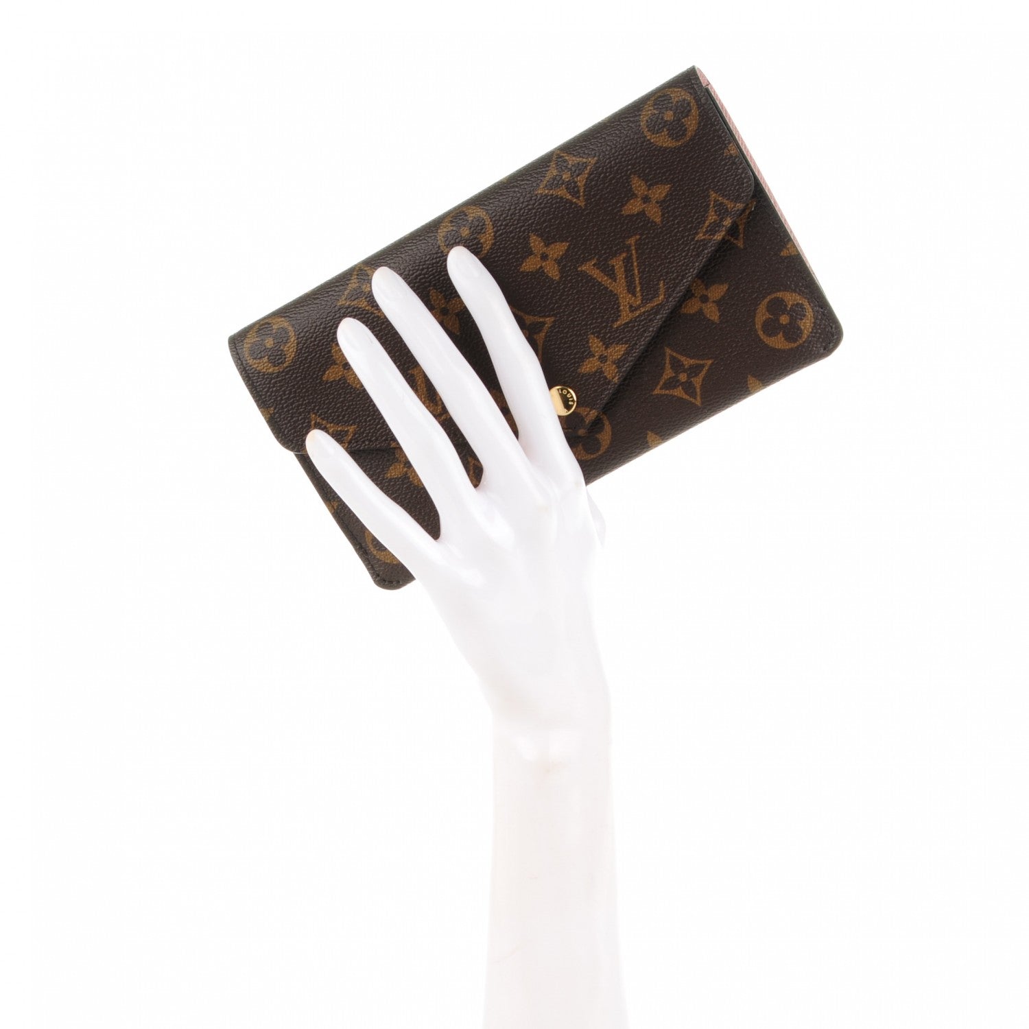Louis Vuitton Monogram Jeanne Wallet Rose Ballerine 2 of 8