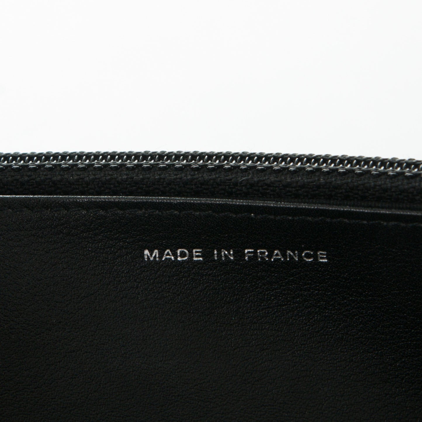 Patent Quilted Brilliant Wallet On Chain WOC Black