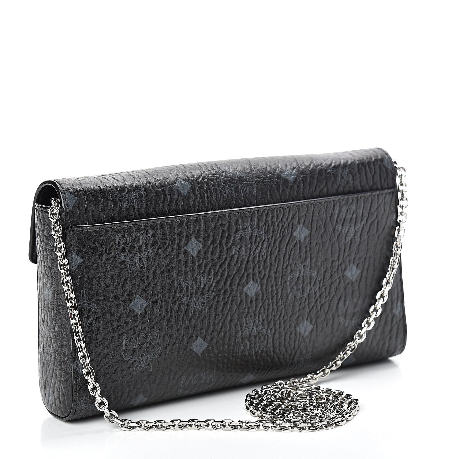 MCM Visetos Millie Wallet On Chain Black 2 of 9