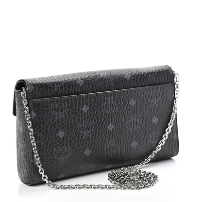 MCM Visetos Millie Wallet On Chain Black 2 of 9
