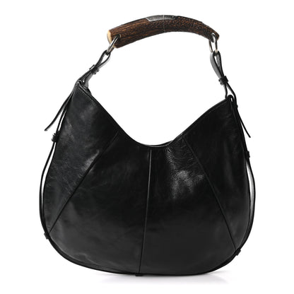 Saint Laurent Buffalo Horn Mombasa Hobo Black 1 of 9