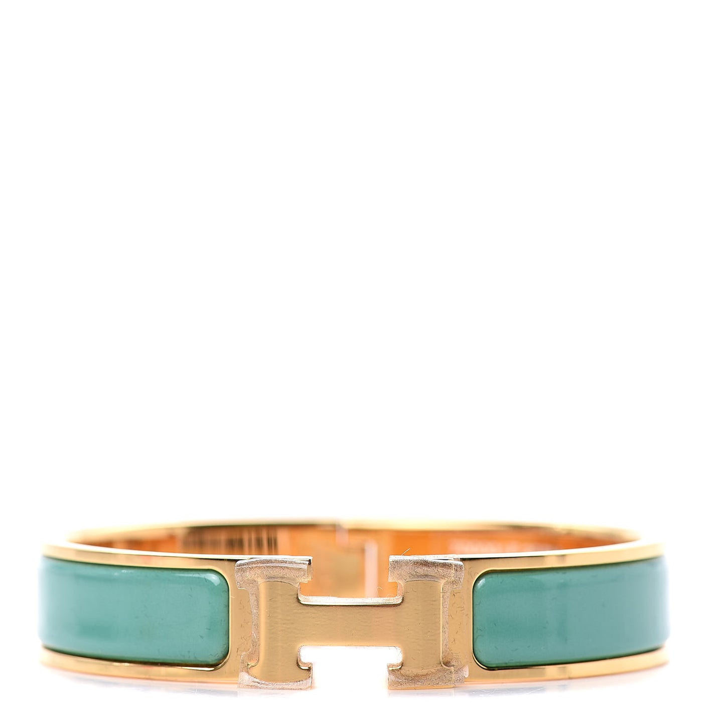 Enamel Narrow Clic Clac H Bracelet PM Vert Moderne