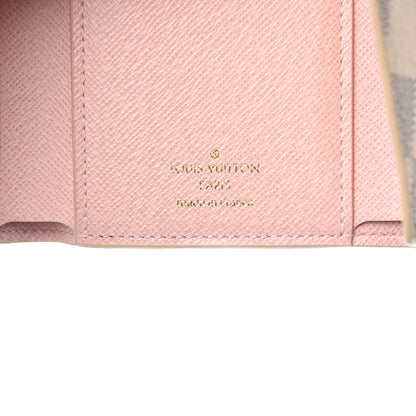 Louis Vuitton Damier Azur Victorine Wallet Rose Ballerine 6 of 7