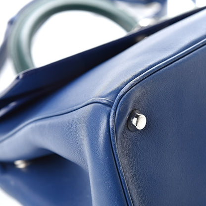 Christian Dior Smooth Calfskin Small Tri-Color Be Dior Flap Blue Celeste Deep Green 9 of 23