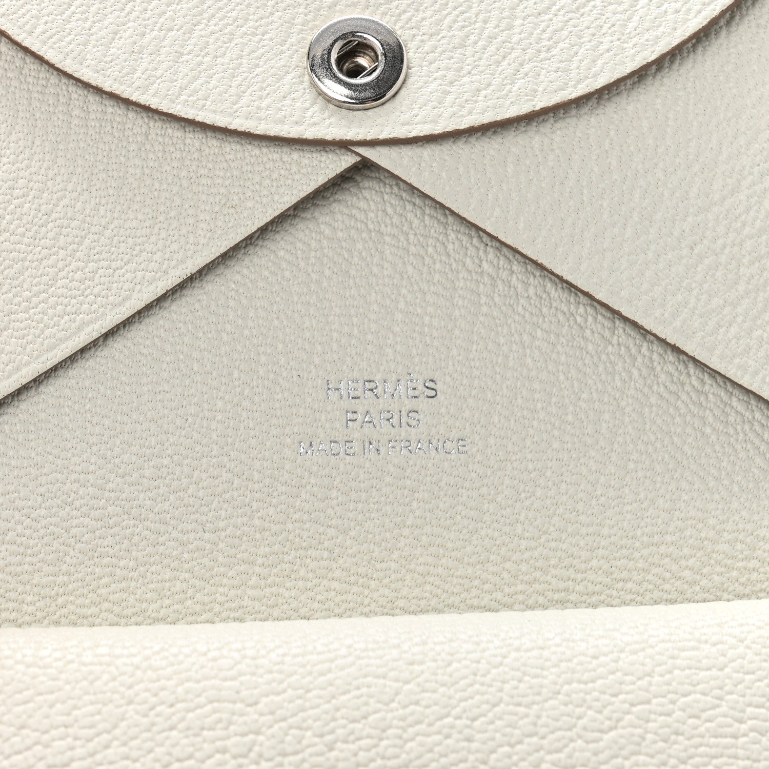 Hermes Chevre Mysore Calvi Duo Card Case Gris Perle 6 of 9