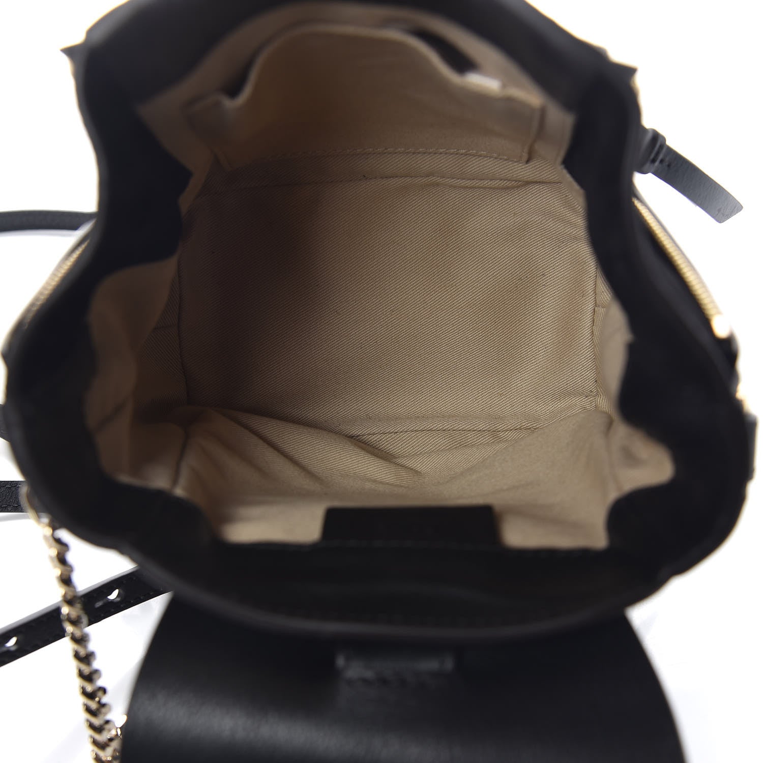 Chloe Suede Calfskin Mini Faye Backpack Black 7 of 9