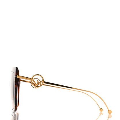 Fendi Acetate Metal F is Fendi FF Butterfly Sunglasses FF 0410/S Havana 3 of 7