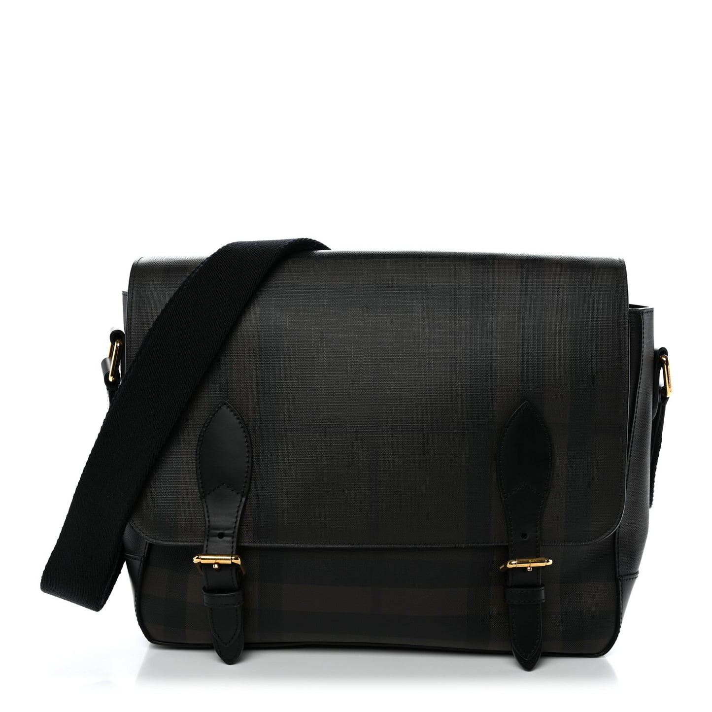 Smoked Check Medium Hendley Messenger Bag Black