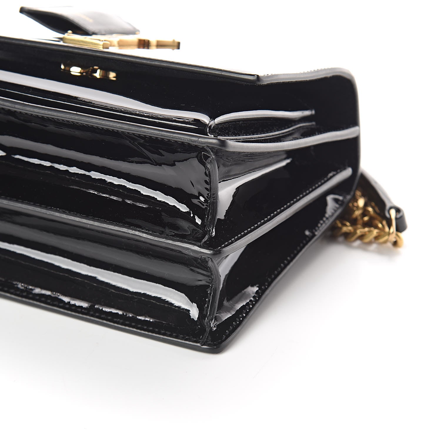 Saint Laurent Patent Small Monogram Sunset Black 8 of 9