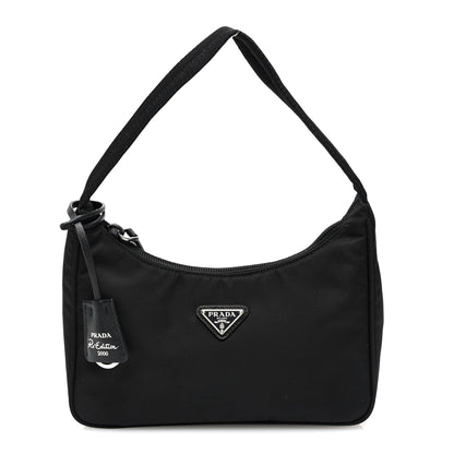 Prada Tessuto Nylon Mini Re-Edition 2000 Bag Black 1 of 9