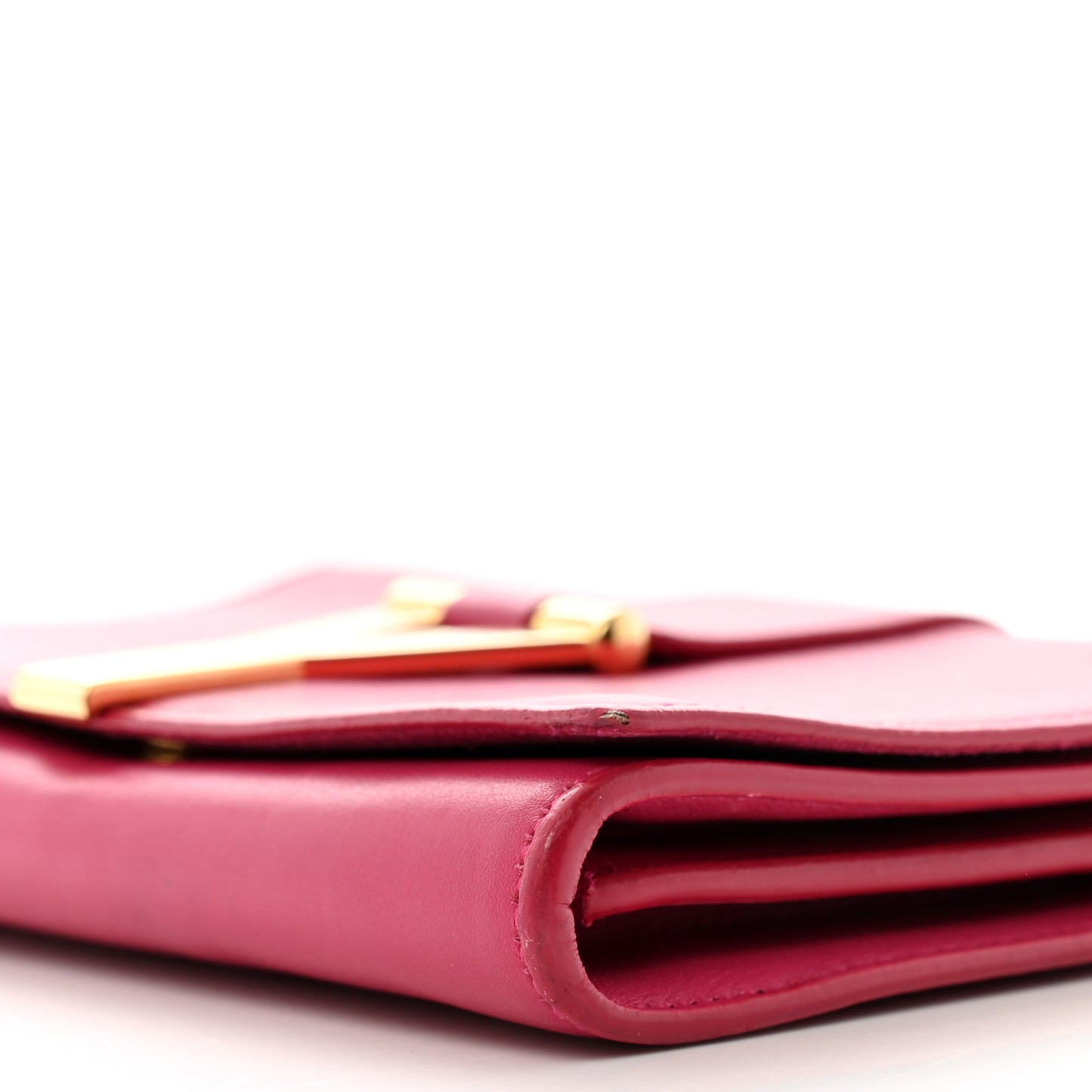 Calfskin Mini Y Ligne Crossbody Pochette Bag Fuchsia