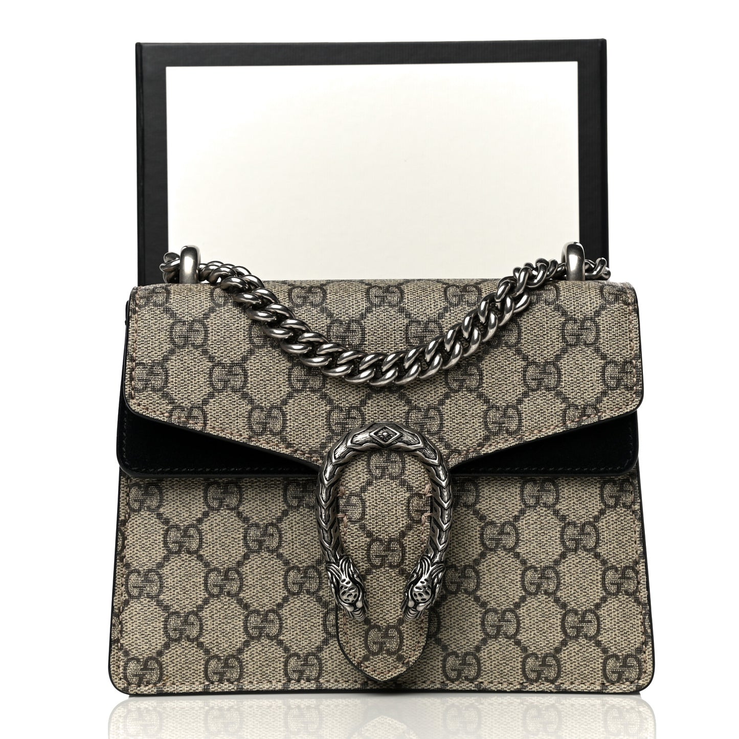 GG Supreme Monogram Mini Dionysus Shoulder Bag Black