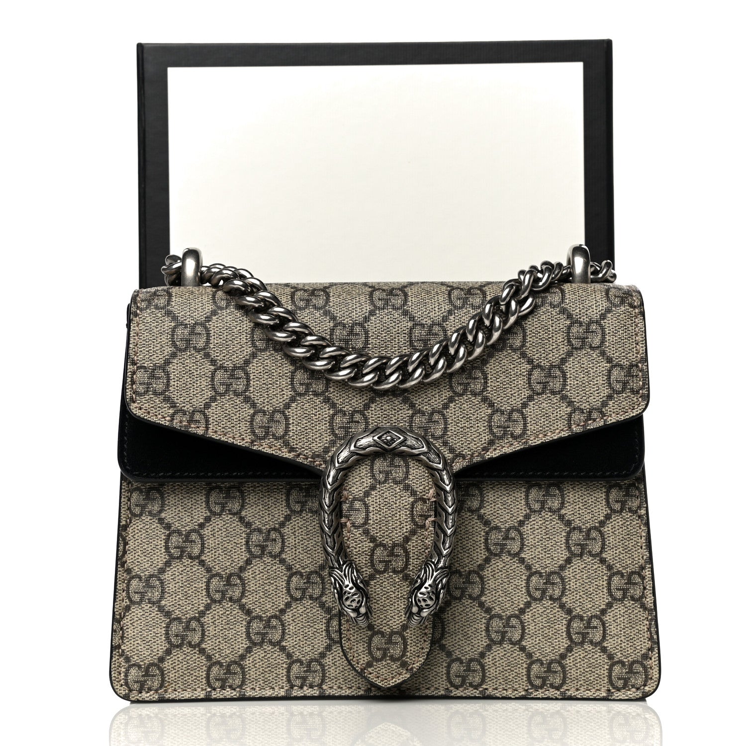 Gucci GG Supreme Monogram Mini Dionysus Shoulder Bag Black 14 of 14