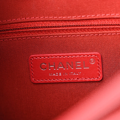 Chanel Aged Smooth Calfskin Quilted Medium Gabrielle Logo Hobo Red 6 of 10