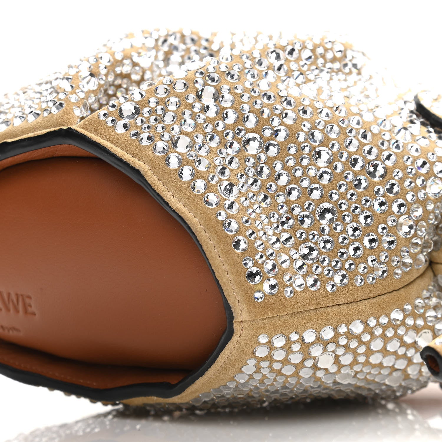 Loewe LOEW Suede Mini Elephantt Crystal Embellished Crossbody Bag 10 of 10