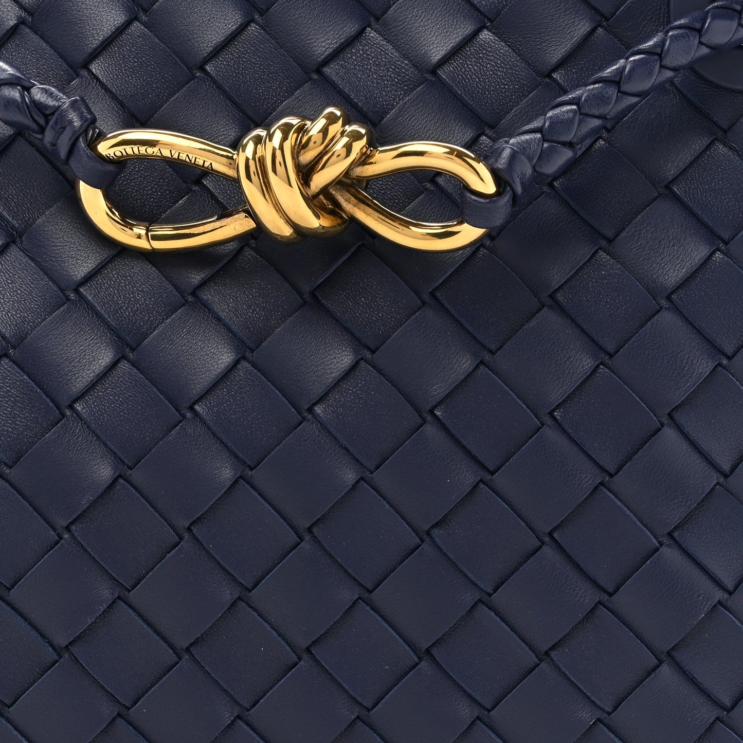 Nappa Intrecciato Small Andiamo Shoulder Bag Duke