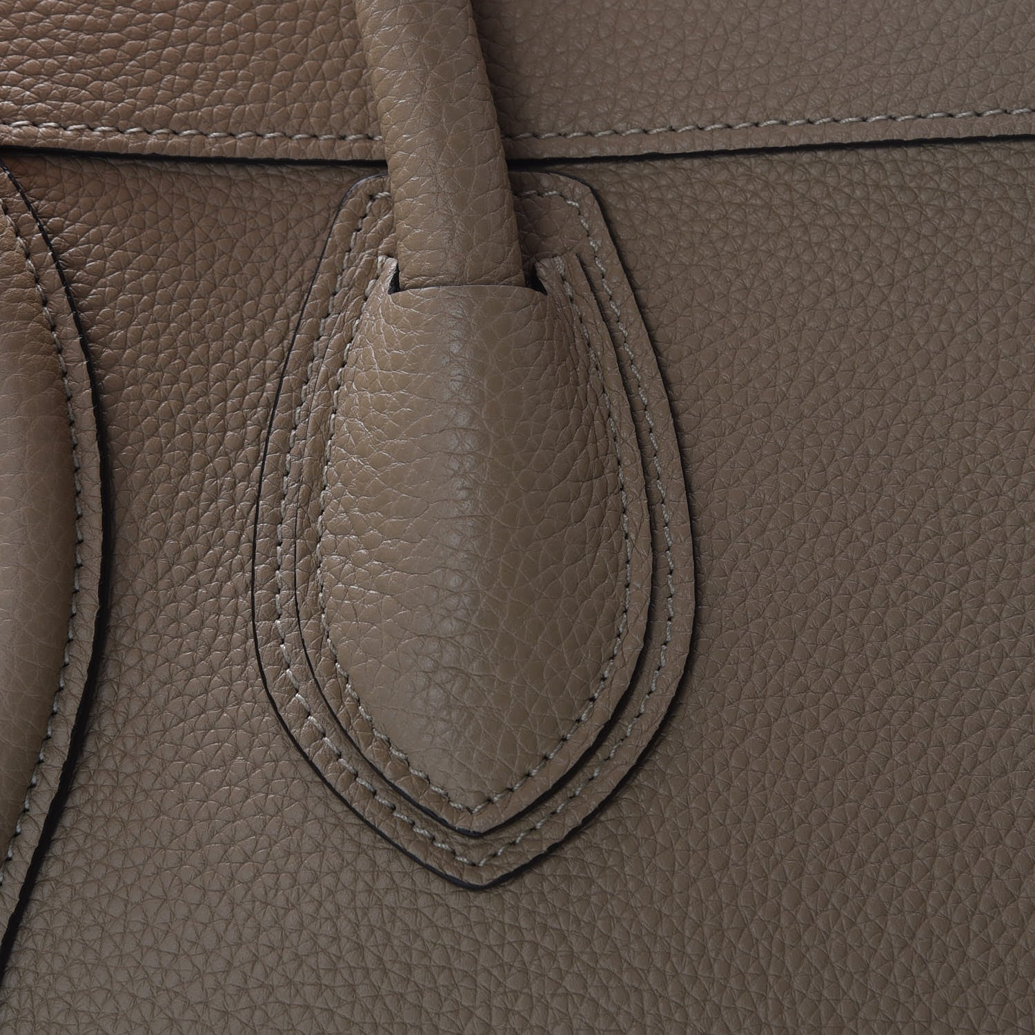 Celine Drummed Calfskin Mini Luggage Dune 16 of 17