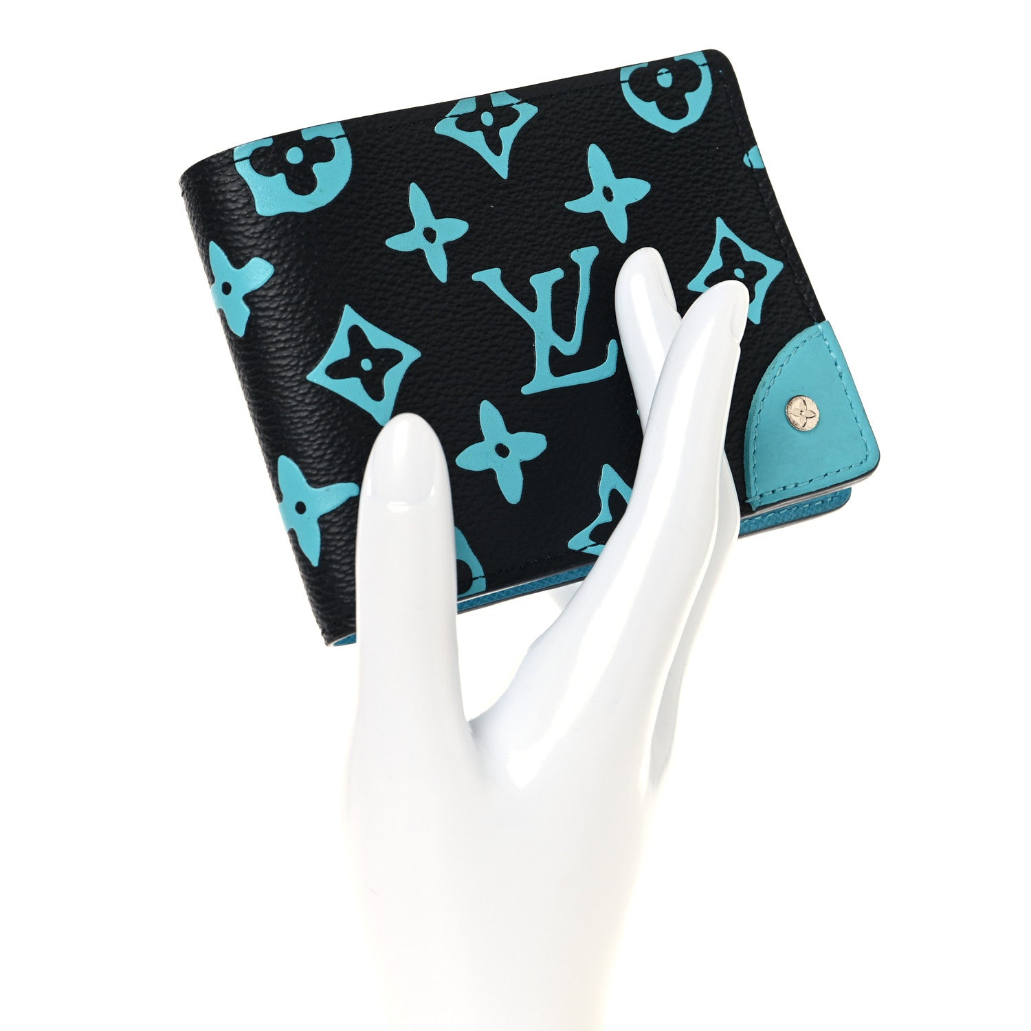 Louis Vuitton Monogram Playground Slender Wallet Black 2 of 7