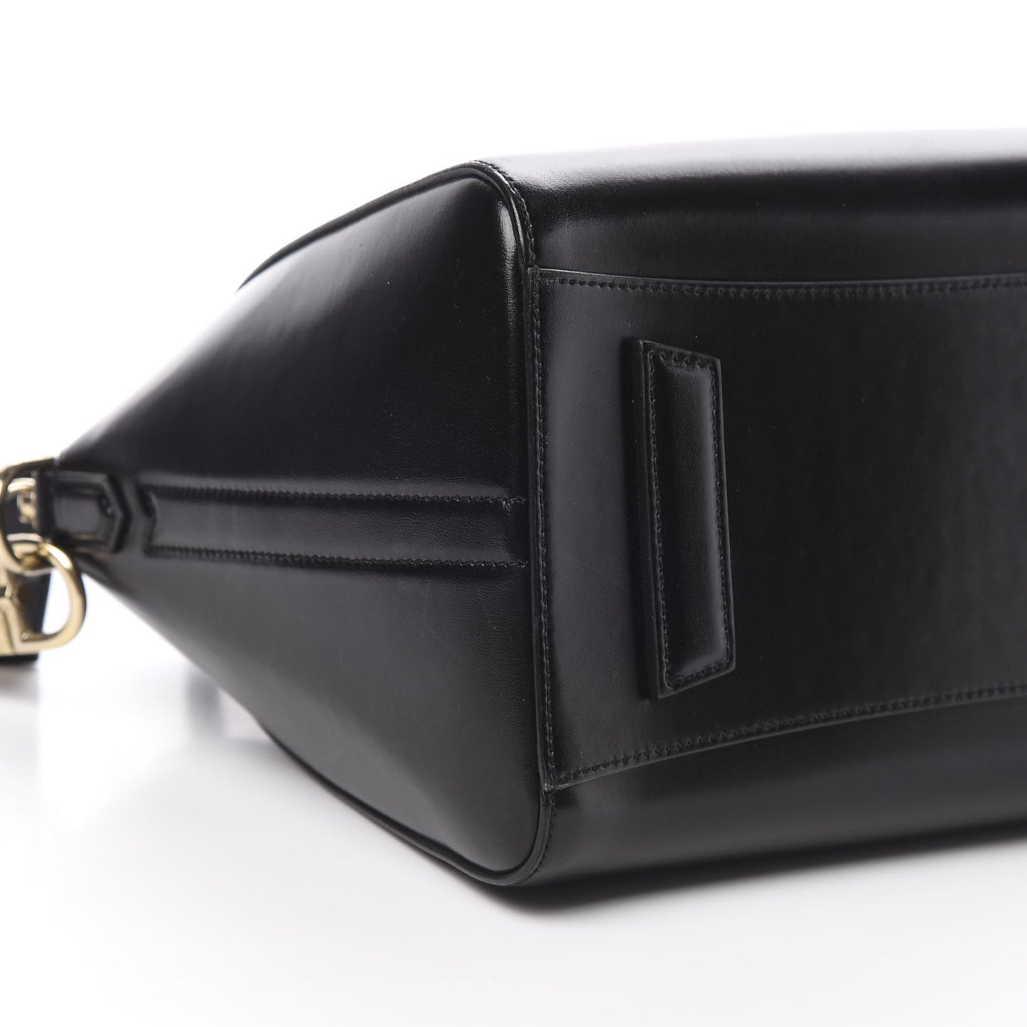 Shiny Lord Calfskin Small Antigona Black
