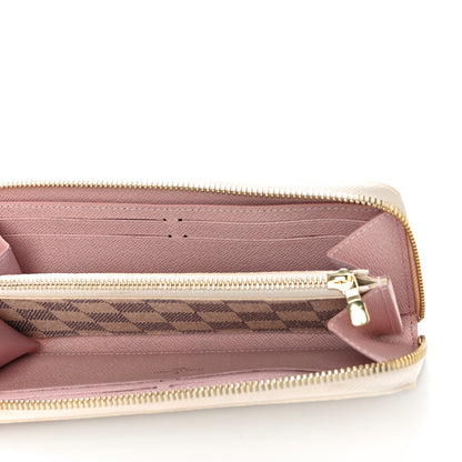 Louis Vuitton Damier Azur Clemence Wallet Rose Ballerine 5 of 10