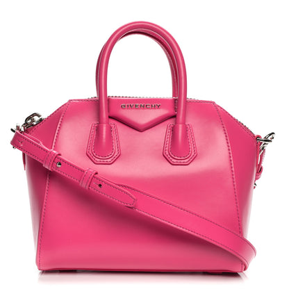 Givenchy Shiny Lord Calfskin Mini Antigona Shocking Pink 1 of 9