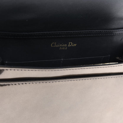 Christian Dior Metallic Patent Micro-Cannage Diorama Wallet on Chain Pouch Gold 12 of 20