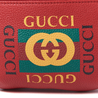Gucci Grained Calfskin Small Logo Belt Bag Hibiscus Red 6 of 8